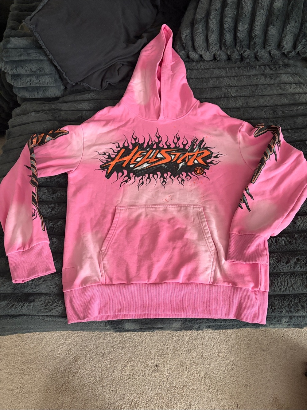 Hellstar Pink Graphic Hoodie - Men’s Sweater